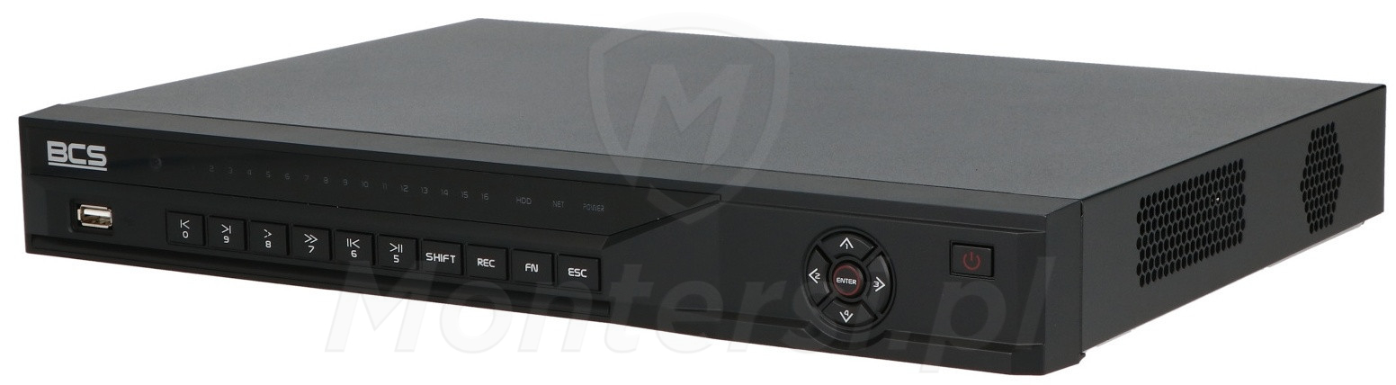 BCS-L-NVR1602-A-4KE(2) - 16-kanałowy rejestrator IP, 16 Mpx, 256 Mb/s