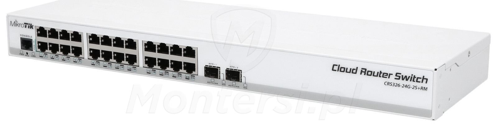 CRS326-24G-2S+RM - Gigabitowy 26-portowy zarządzalny switch