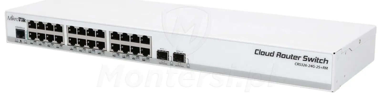CRS326-24G-2S+RM - Gigabitowy 26-portowy zarządzalny switch