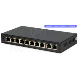 S108 - 10-portowy switch PoE