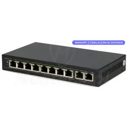 S108 - 10-portowy switch PoE
