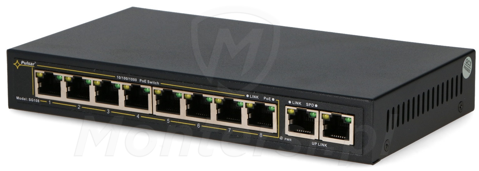 SG108WP - 10-portowy switch PoE