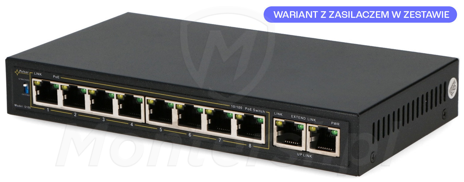 SG108-90W - 10-portowy switch PoE
