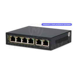 SG64 - 6-portowy switch PoE