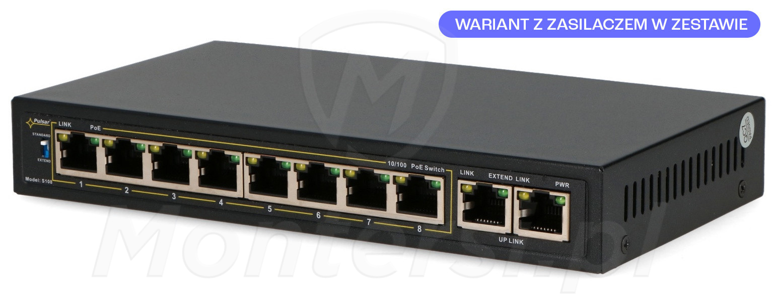 S108-90W - 10-portowy switch PoE S108-90W - 10-portowy switch PoE