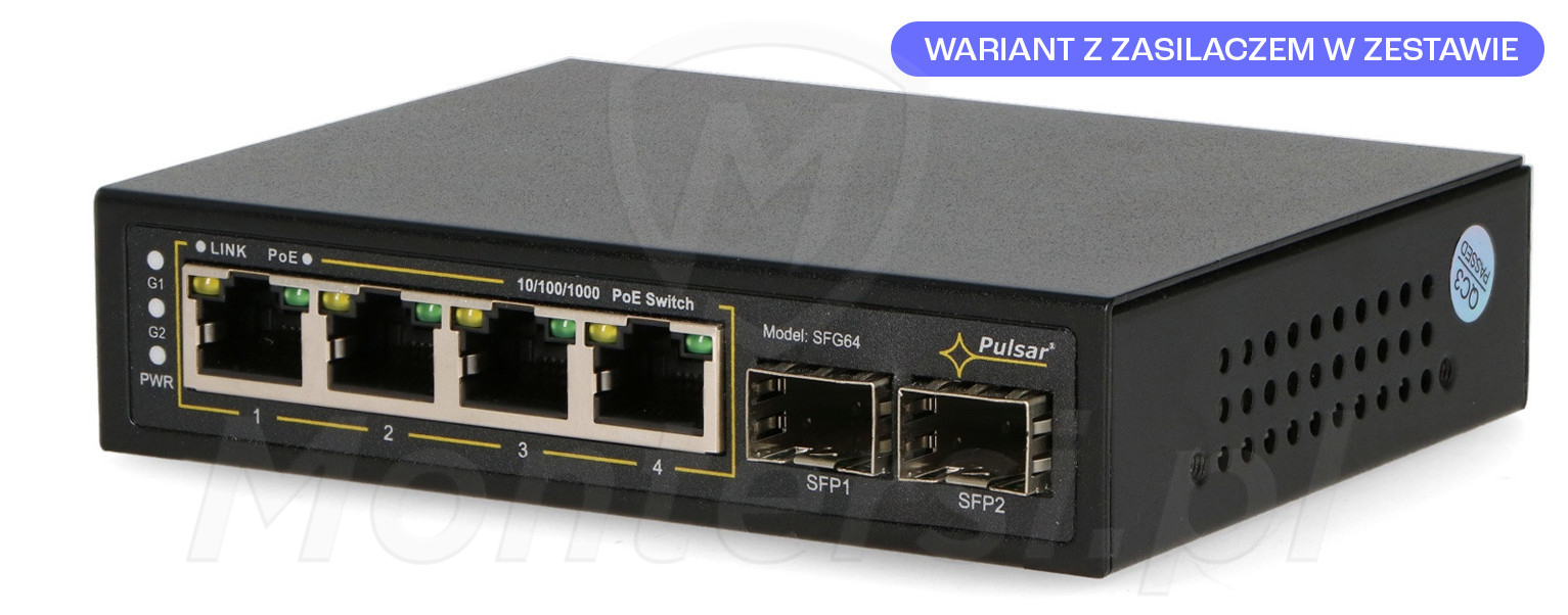 SFG64 - 6-portowy switch PoE SFG64 - 6-portowy switch PoE