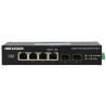 DS-3T0506HP-E/HS - 6 - portowy switch, 4x PoE, 2x SFP