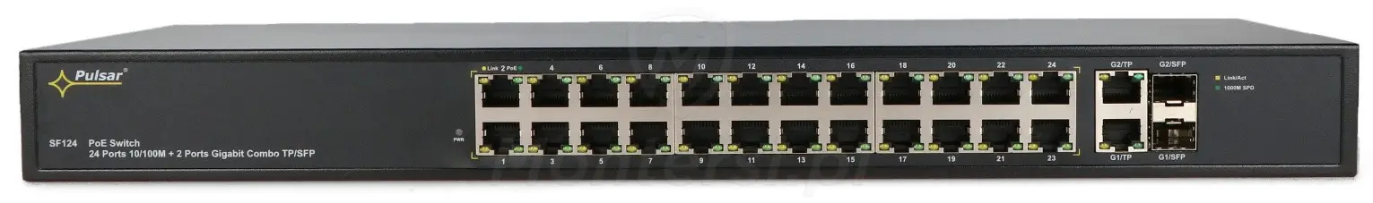 SF124WP - 26-portowy switch PoE