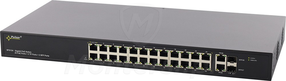 SFG124WP - 28-portowy switch PoE