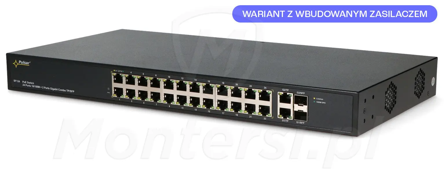 SF124 - 26-portowy switch PoE