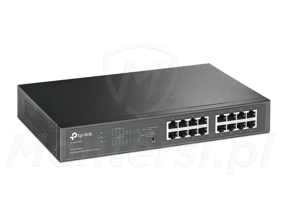 TL-SG1016PE - 16-portowy zarządzalny switch PoE