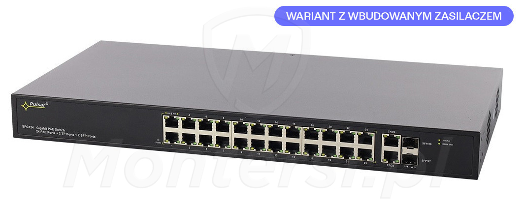 SFG124 - 28-portowy switch PoE