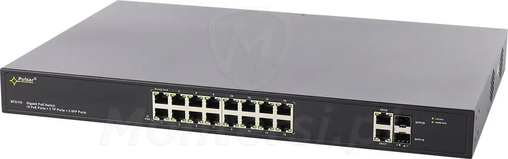 SFG116WP - 20-portowy switch PoE ( bez zasilacza )