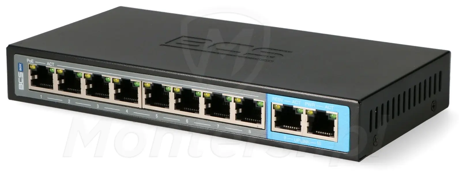 BCS-B-SP08G02G - 10-portowy switch PoE