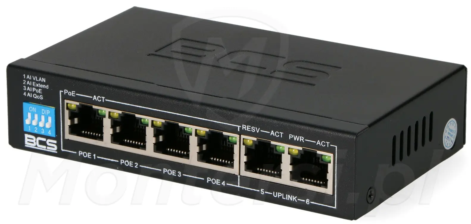 BCS-B-SP0402 - 6-portowy switch PoE
