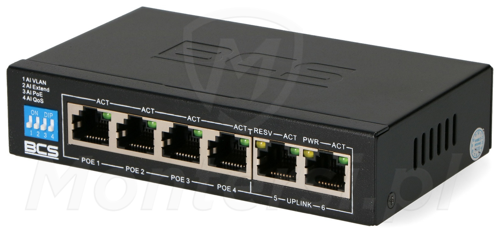BCS-B-SP04G02G - 6-portowy switch PoE BCS-B-SP04G02G - 6-portowy switch PoE