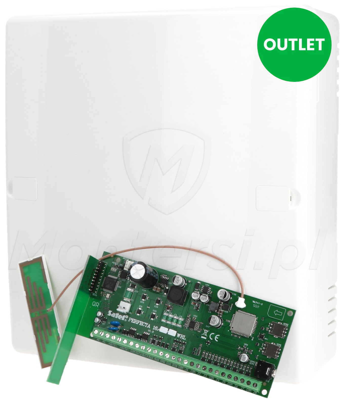 PERFECTA 16-WRL SET-A - Centrala alarmowa z anteną i obudową OUTLET ( Delikatne ślady używania )
