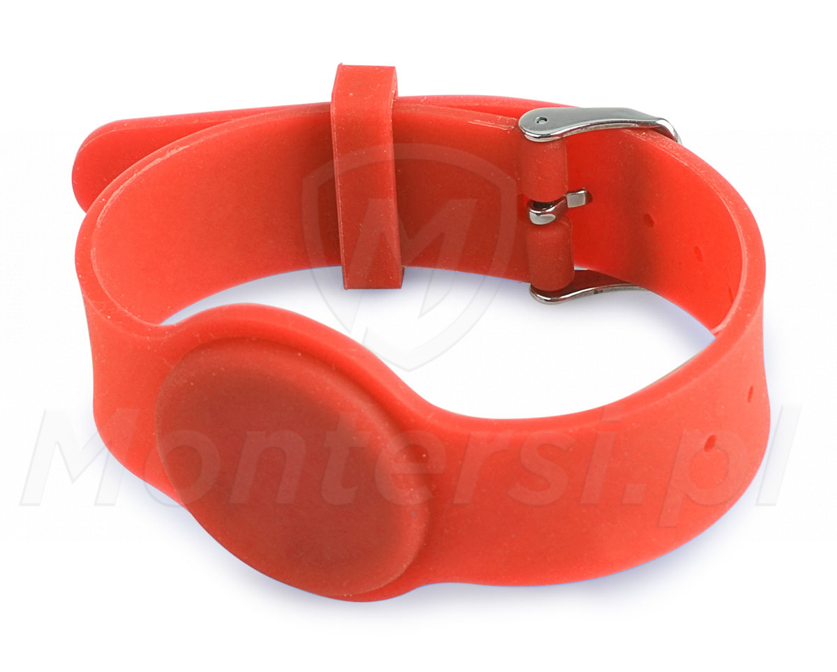 WH007 - Zegarek basenowy Mifare 13.56 MHz - Czerwony