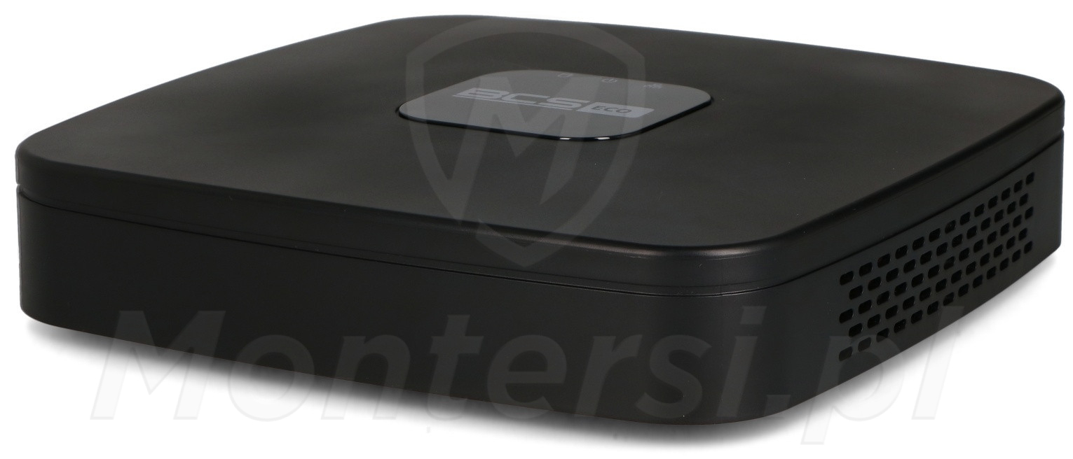 BCS-L-SNVR0401-4KE-4P(2) - 4-kanałowy rejestrator IP, 12Mpx, 80Mb/s, PoE