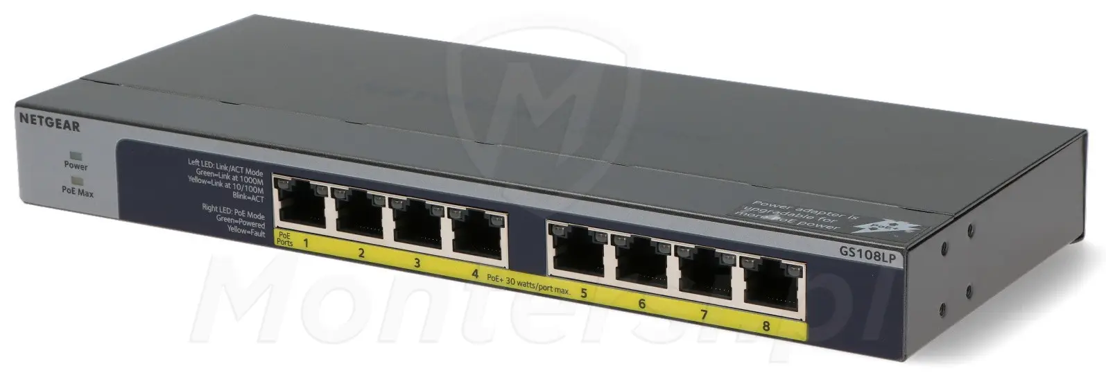 GS108LP - 8-portowy switch PoE