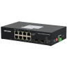DS-3T0510HP-E/HS - 10 - portowy switch przemysłowy, 4x PoE, 2x SFP