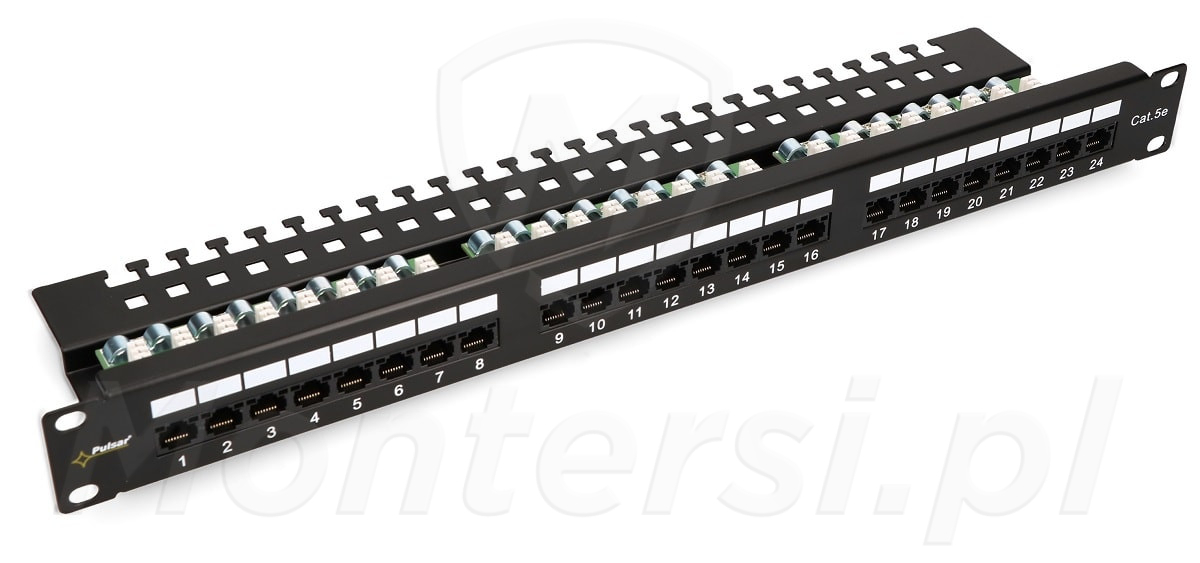 RP-U24V5 - Patch Panel UTP, 24 porty Cat. 5e RP-U24V5 - Patch Panel UTP, 24 porty Cat. 5e