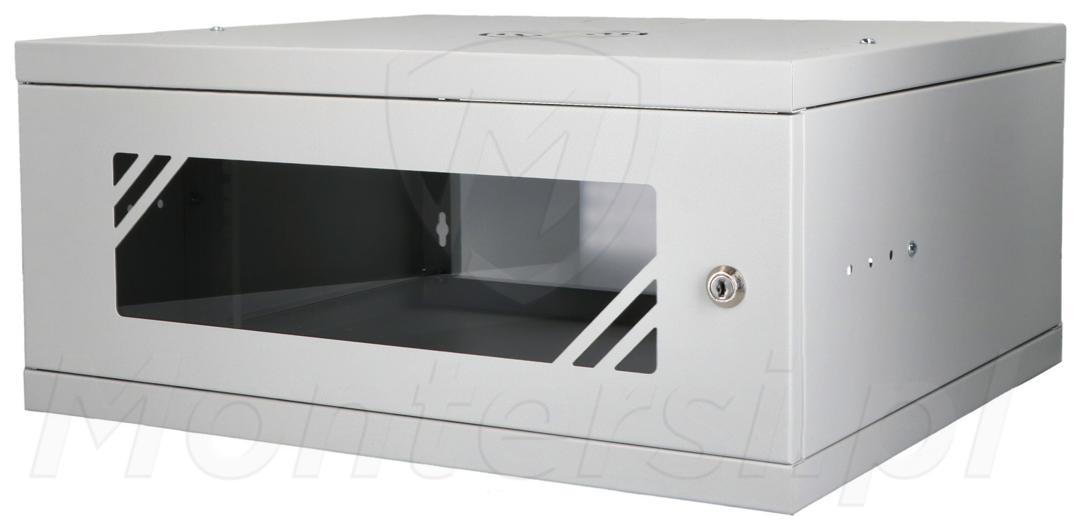 RC19-4U-450GG - Wisząca szafa RACK 19", 4U, 450 mm Szklane drzwi RC19-4U-450GG - Wisząca szafa RACK 19", 4U, 450 mm Szklane drzwi