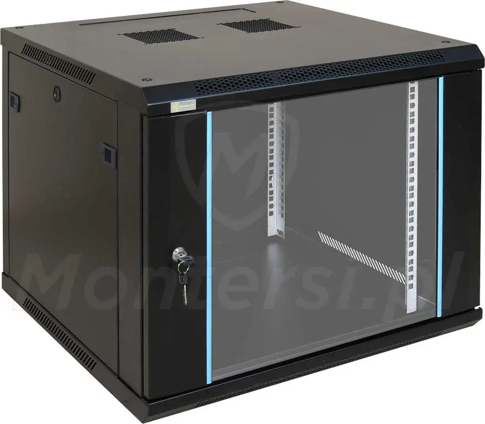 RWA966 - Wisząca szafa RACK 9 U 600 mm, blacha 1,2 mm