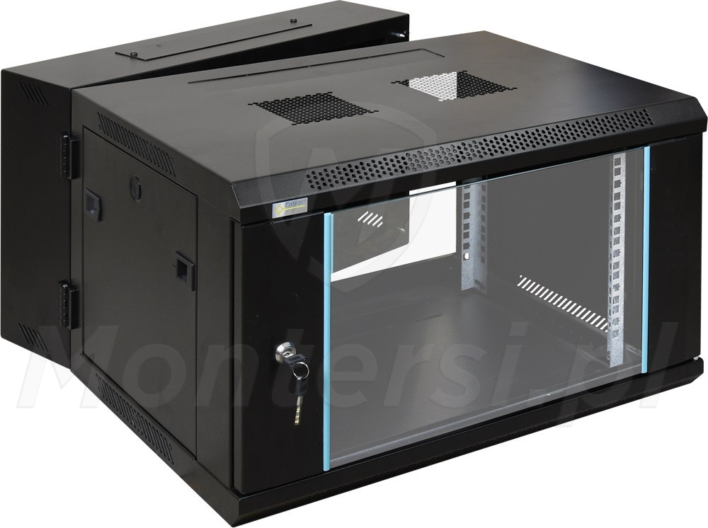 RWD666 - Wisząca szafa RACK 6 U, 600 x 600, podwójna, złożona