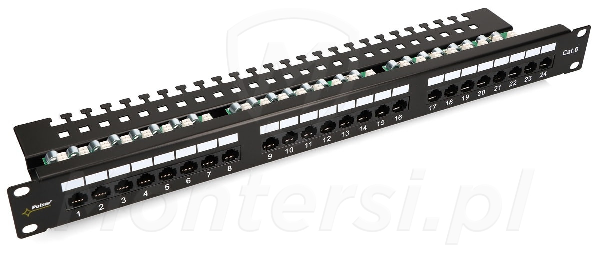 RP-U24V6 - Patch panel UTP, 24 porty