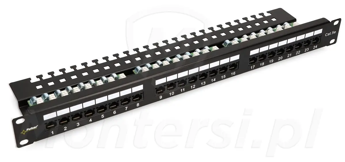 RP-U24V5 - Patch Panel UTP, 24 porty Cat. 5e