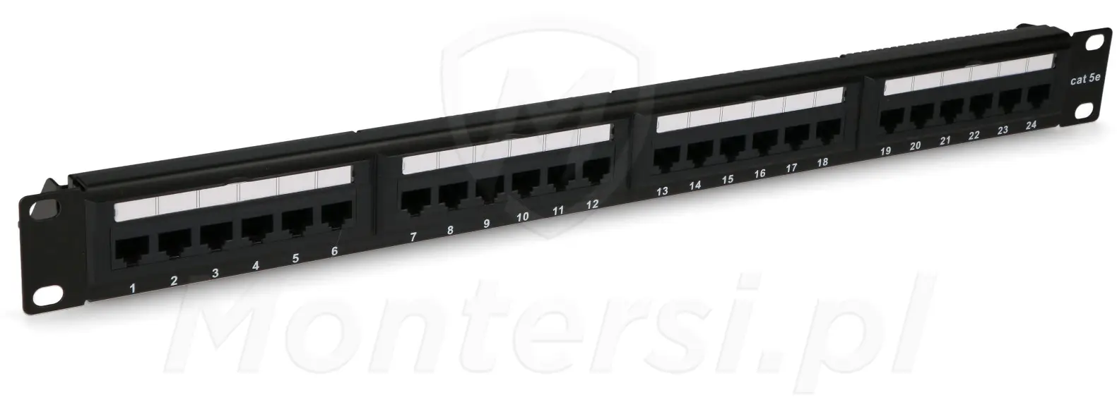 CCAS-PA5E-24UTP - Panel kat. 5eUTP 19" 1U, 24xRJ45