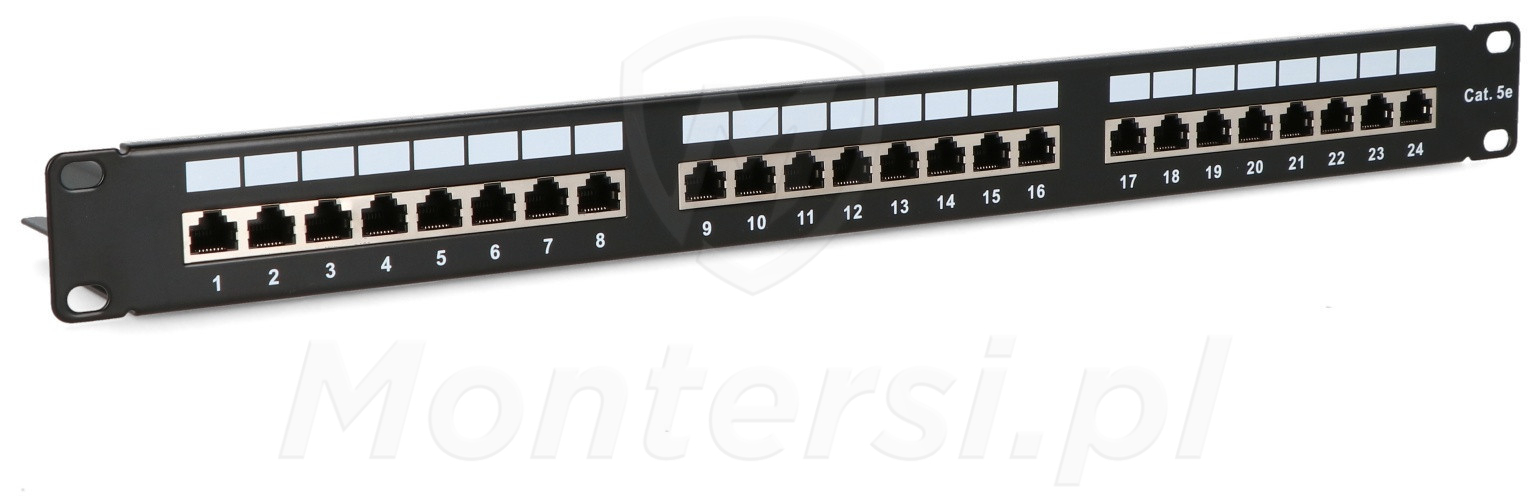 CCAS-PA5E-24STP-O-2 - Panel kat. 5eSTP 24 x RJ45 z półką