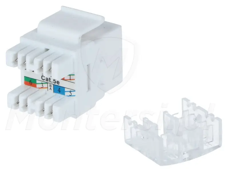 CCAS-K5E-UTP - Moduł RJ45 keystone kat.5e UTP