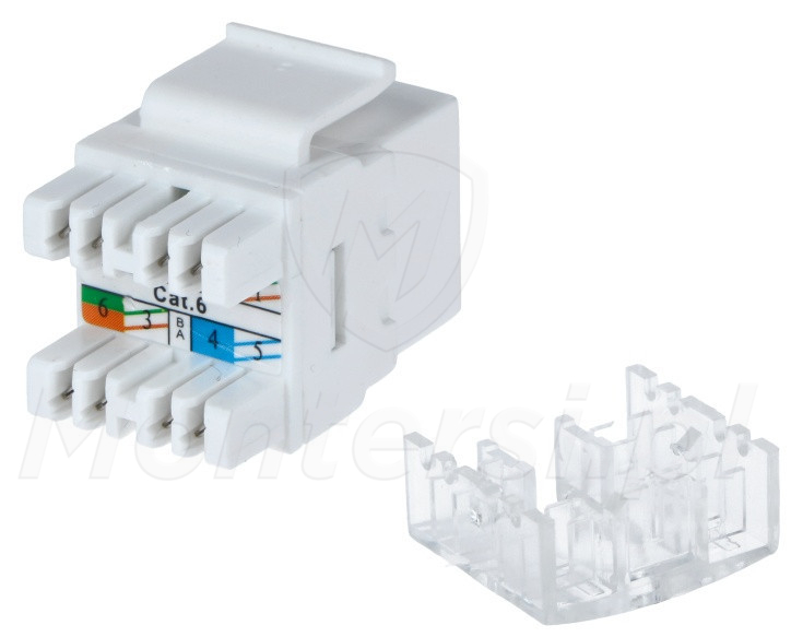 CCAS-K6-UTP - Moduł RJ45 keystone kat.6 UTP CCAS-K6-UTP - Moduł RJ45 keystone kat.6 UTP