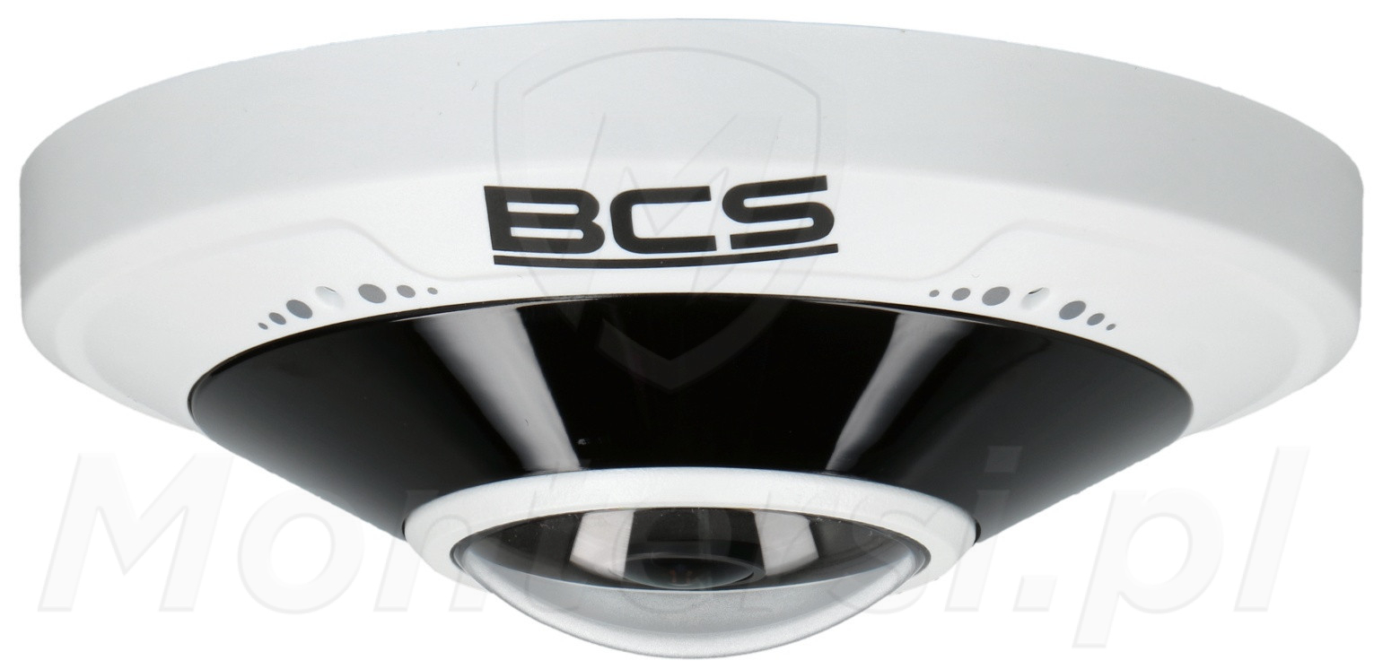 BCS-P-FIP25FWR1 - Sufitowa kamera IP, 5  Mpx, fisheye, WDR, IK10
