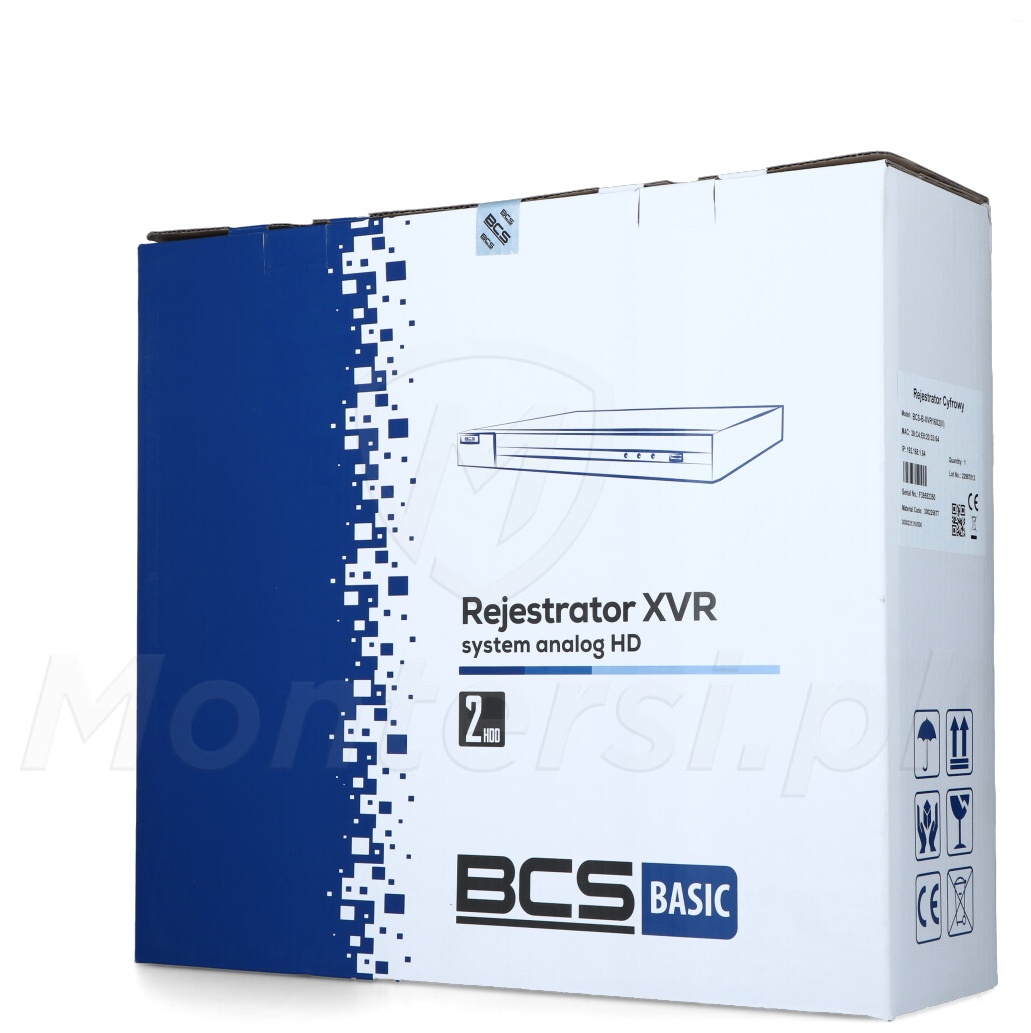 Opakowanie rejestratora BCS-B-XVR1602(II)