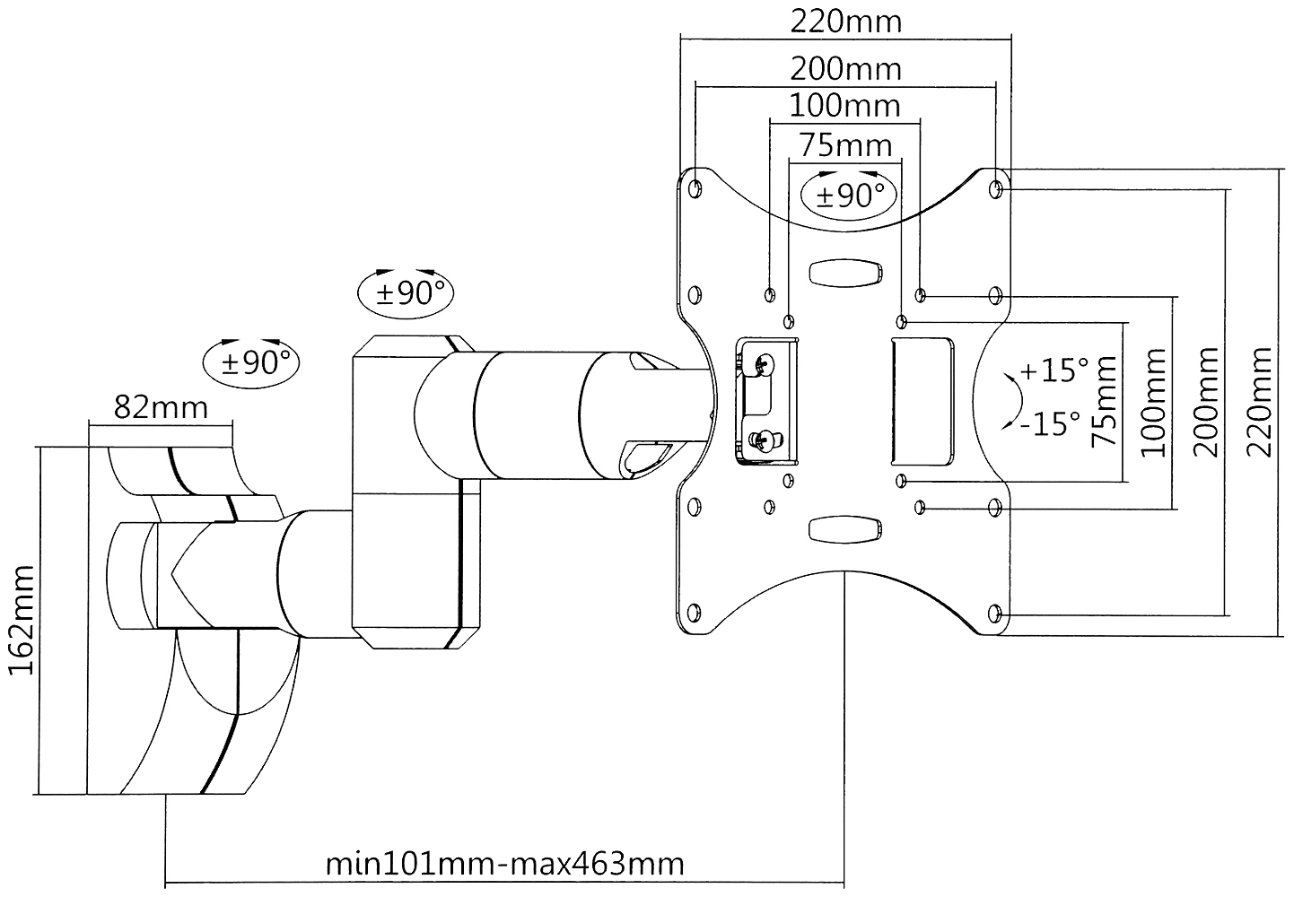 BRATECK-LCD-503AN