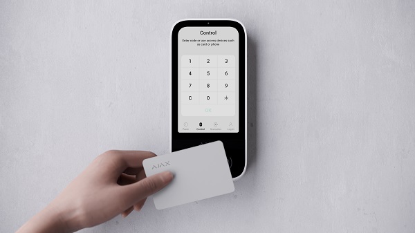 KeyPad TouchScreen card white interface