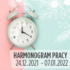 Harmonogram godzin pracy w okresie świątecznym