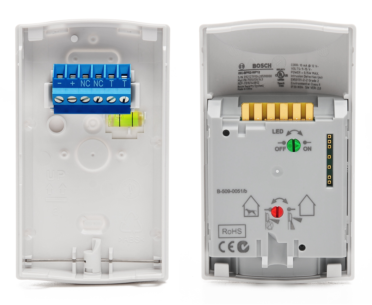 Wnętrze czujki ruchu BPR2-WP12