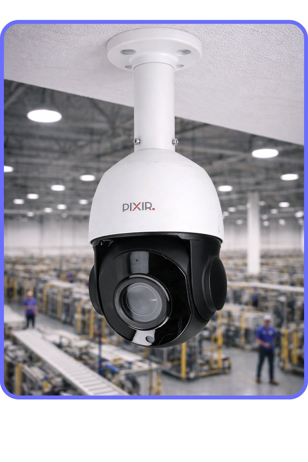 Zamontowana kamera obrotowa przy suficie