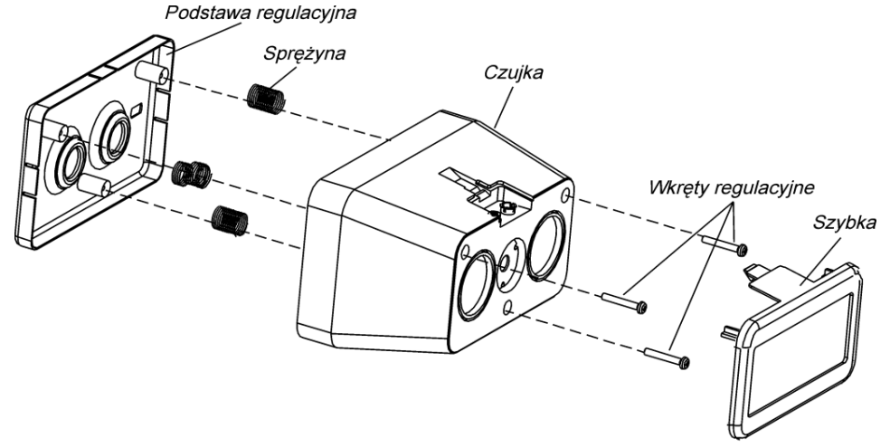 Schemat budowy czujki DOP-6001