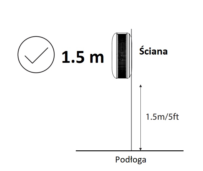 Wysokość montażu FGCD-001 ZW5