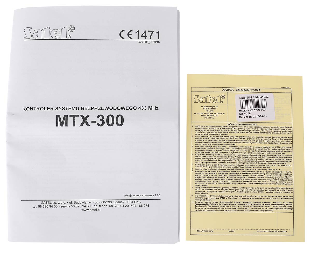 Akcesoria kontrolera MTX-300