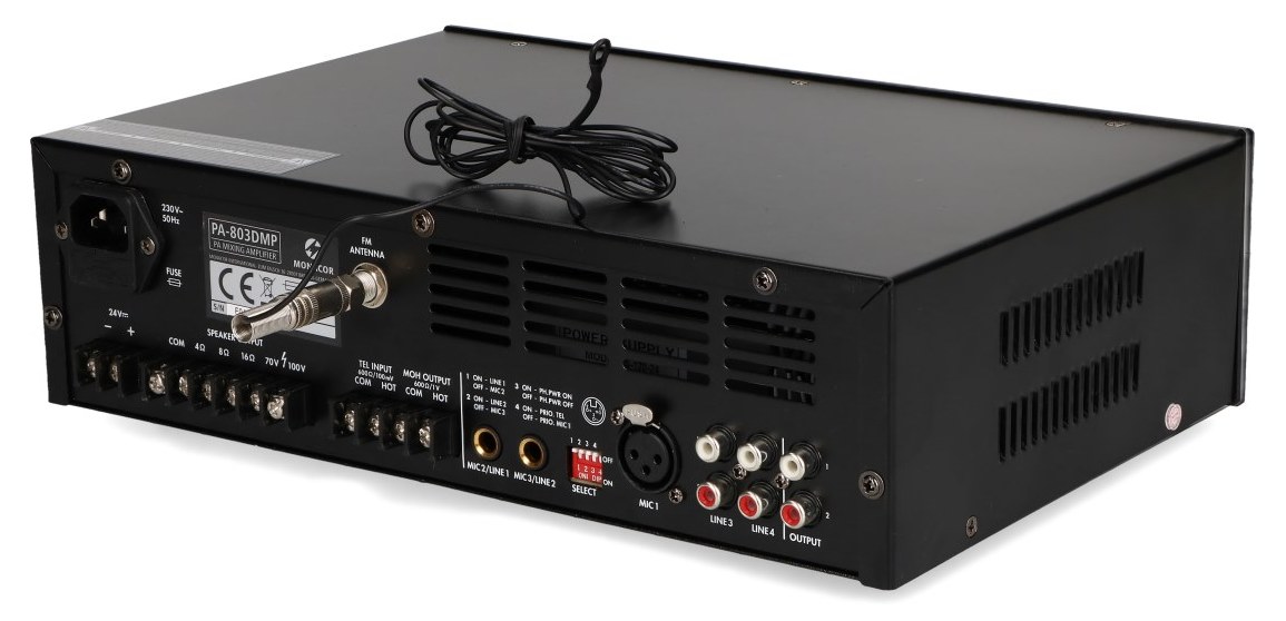 Zamienna antena w wzmacniaczu PA-803DMP