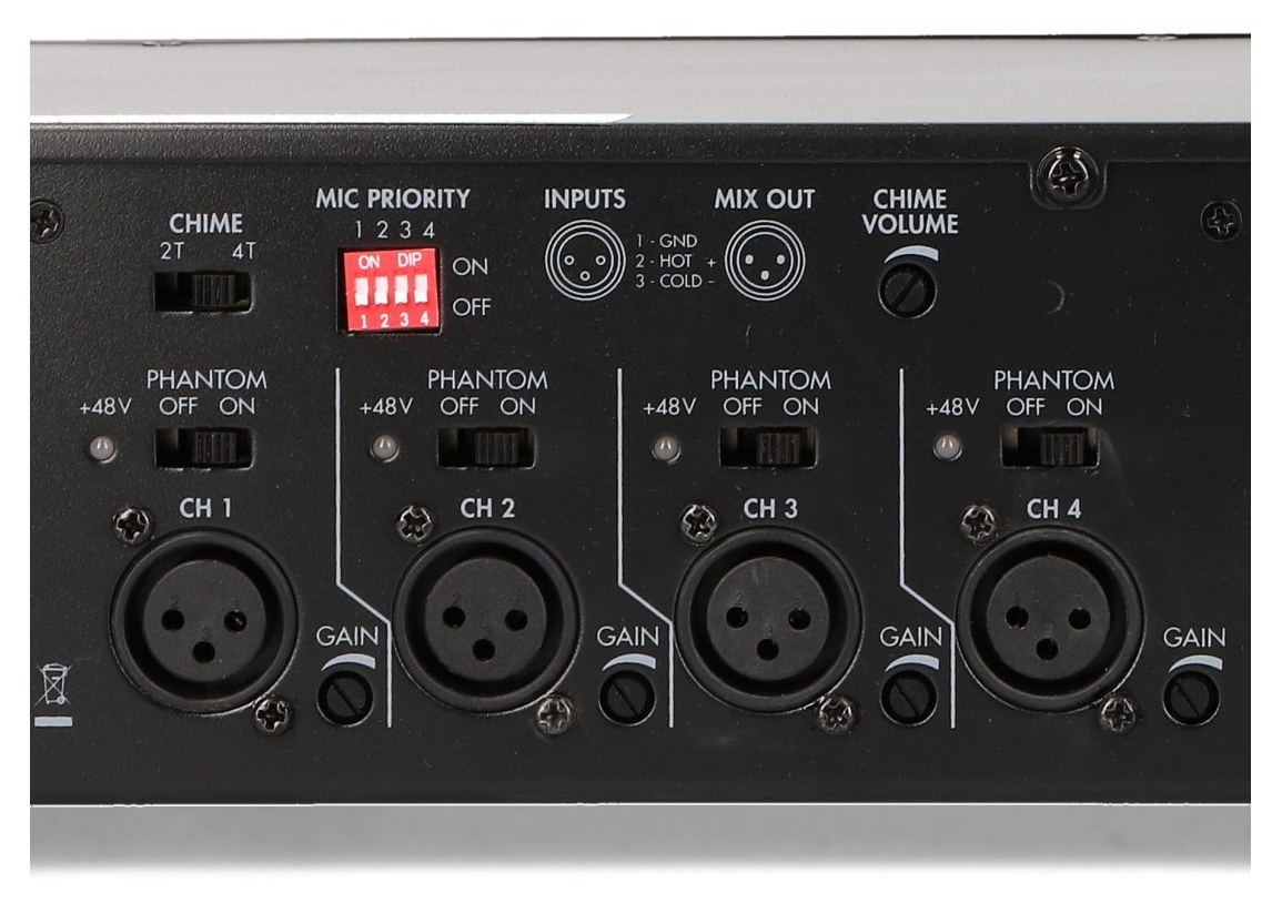 PA-924 Wejścia mikrofonowe