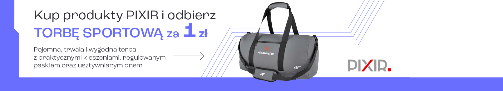 Torba sportowa do zakupów produktów PIXIR