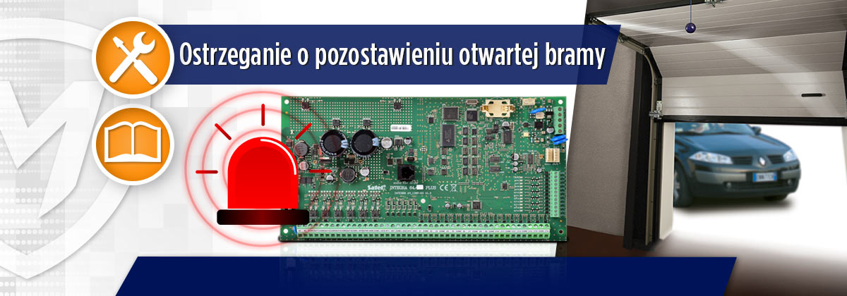 Jak sygnalizować długo otwarte drzwi? Konfiguracja dla centrali Integra