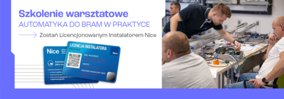 Automatyka do bram w praktyce – zostań Licencjonowanym Instalatorem Nice (szkolenie dwudniowe)